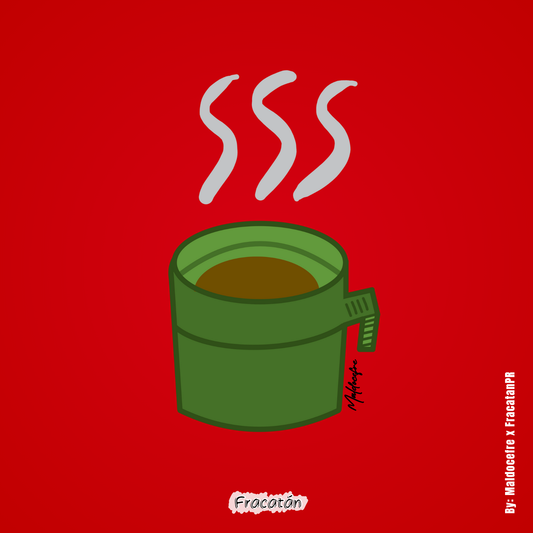 Sticker Taza verde de café