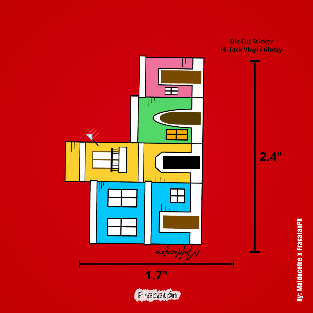 Sticker Casitas Viejo San Juan